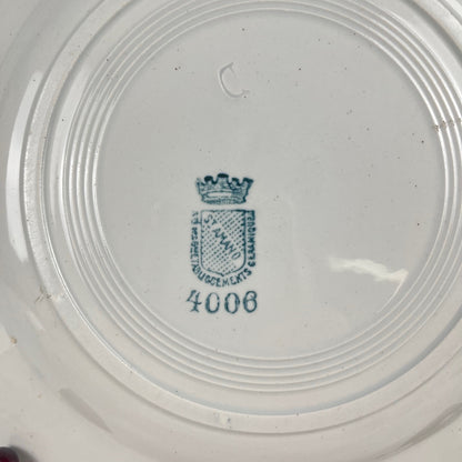 Set de 4 assiettes plates St amand , vers 1930