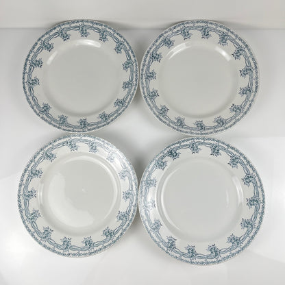 Set de 4 assiettes plates St amand , vers 1930