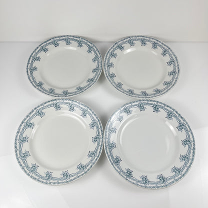 Set de 4 assiettes plates St amand , vers 1930