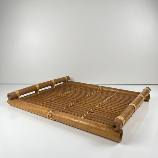 Bamboo tray with handle, 1960/70