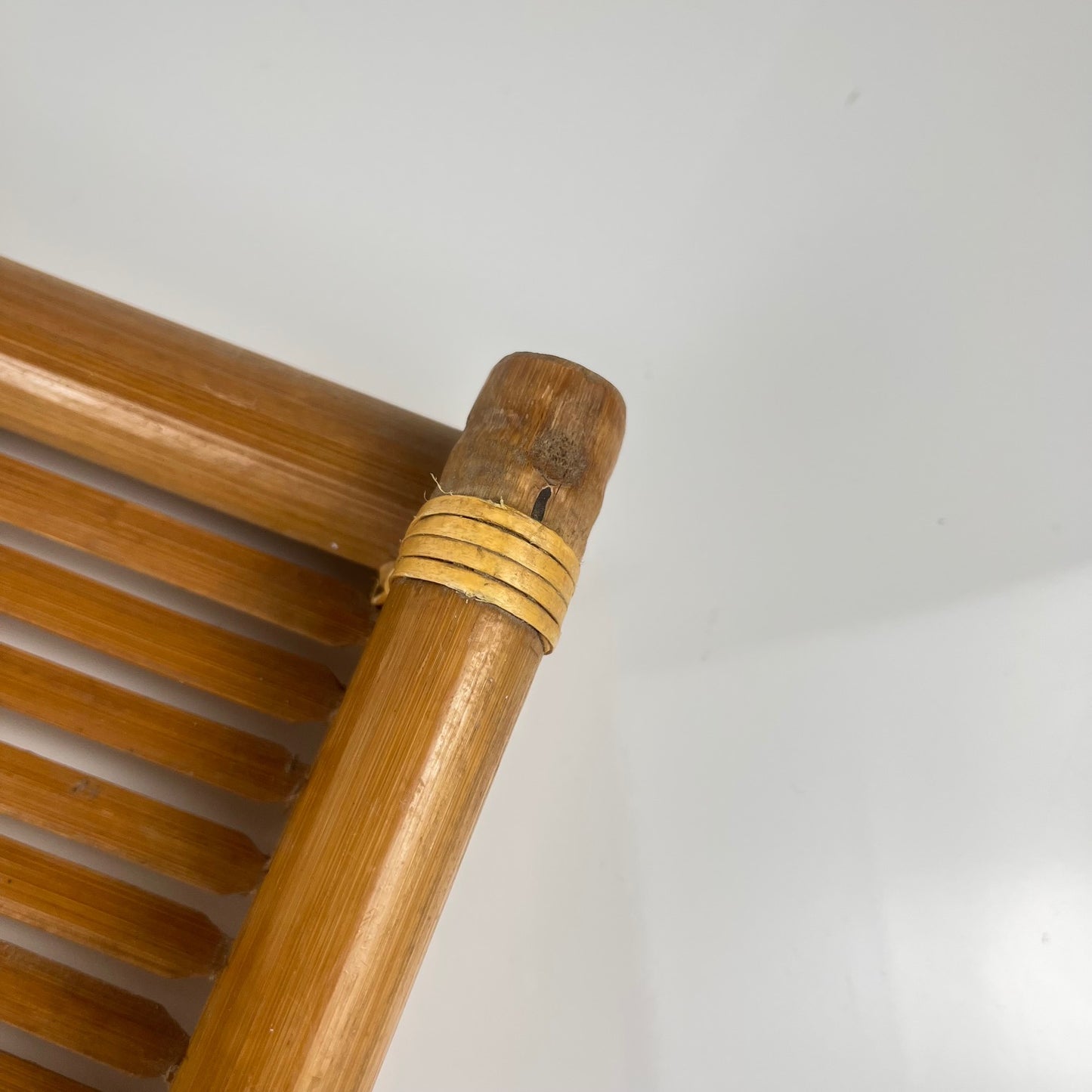 Plateau en bambou avec poignée, 1960/70