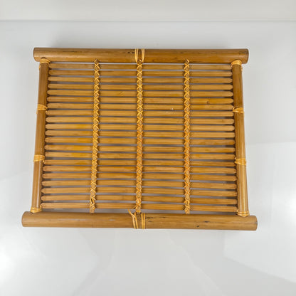 Plateau en bambou avec poignée, 1960/70