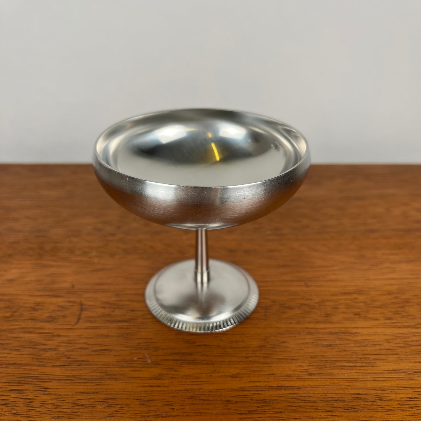 Lot de 6 coupes à glaces en inox, 1970, Létang-Remy