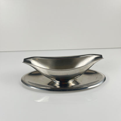 Saucière Letang Remy en inox, XXe