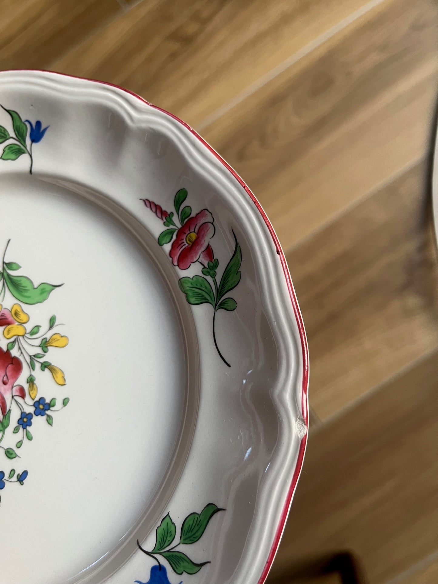 Set de 6 assiettes à dessert KG Lunéville – modèle Réverbère