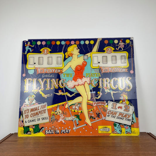 Plaque de flipper Gottlieb – “Flying Circus” – Années 60