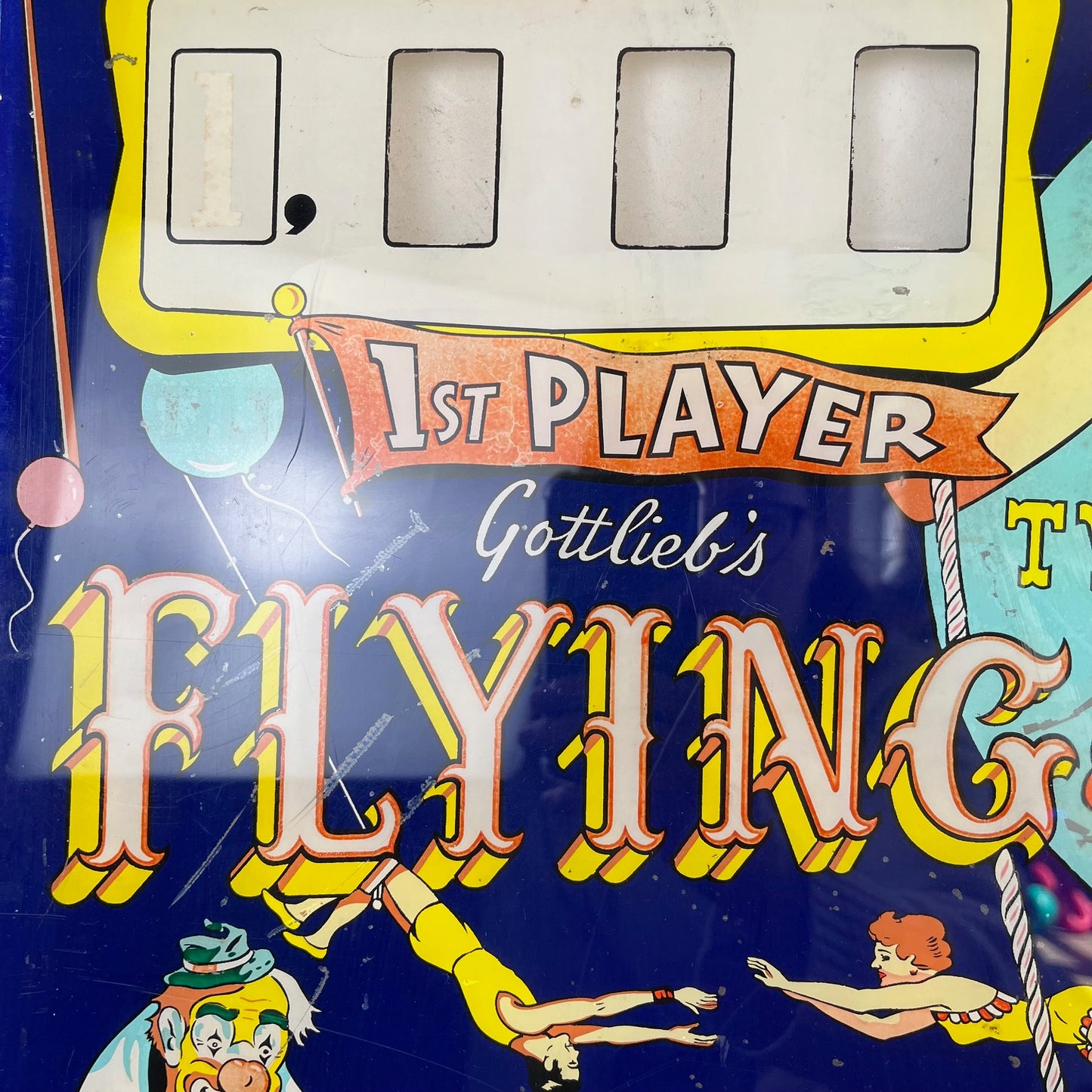Plaque de flipper Gottlieb – “Flying Circus” – Années 60