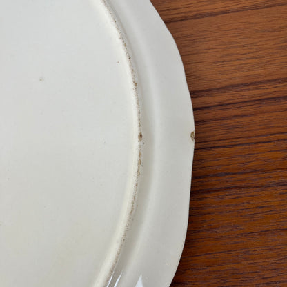 Plat à gateau Longwy modèle "Romance", début XXème s.