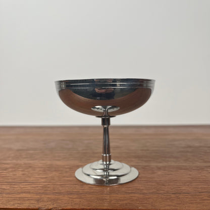 Set of 6 Letang Remy high-footed ice cream cups, stainless steel