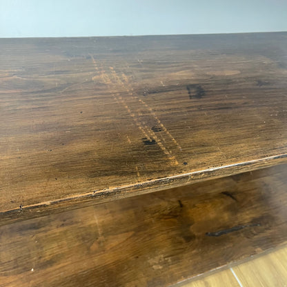 Antique solid wood console table – late 19th / early 20th century
