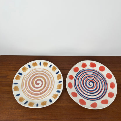 Set de 6 assiettes plates modernes H&H, modèle Boho,  Italie