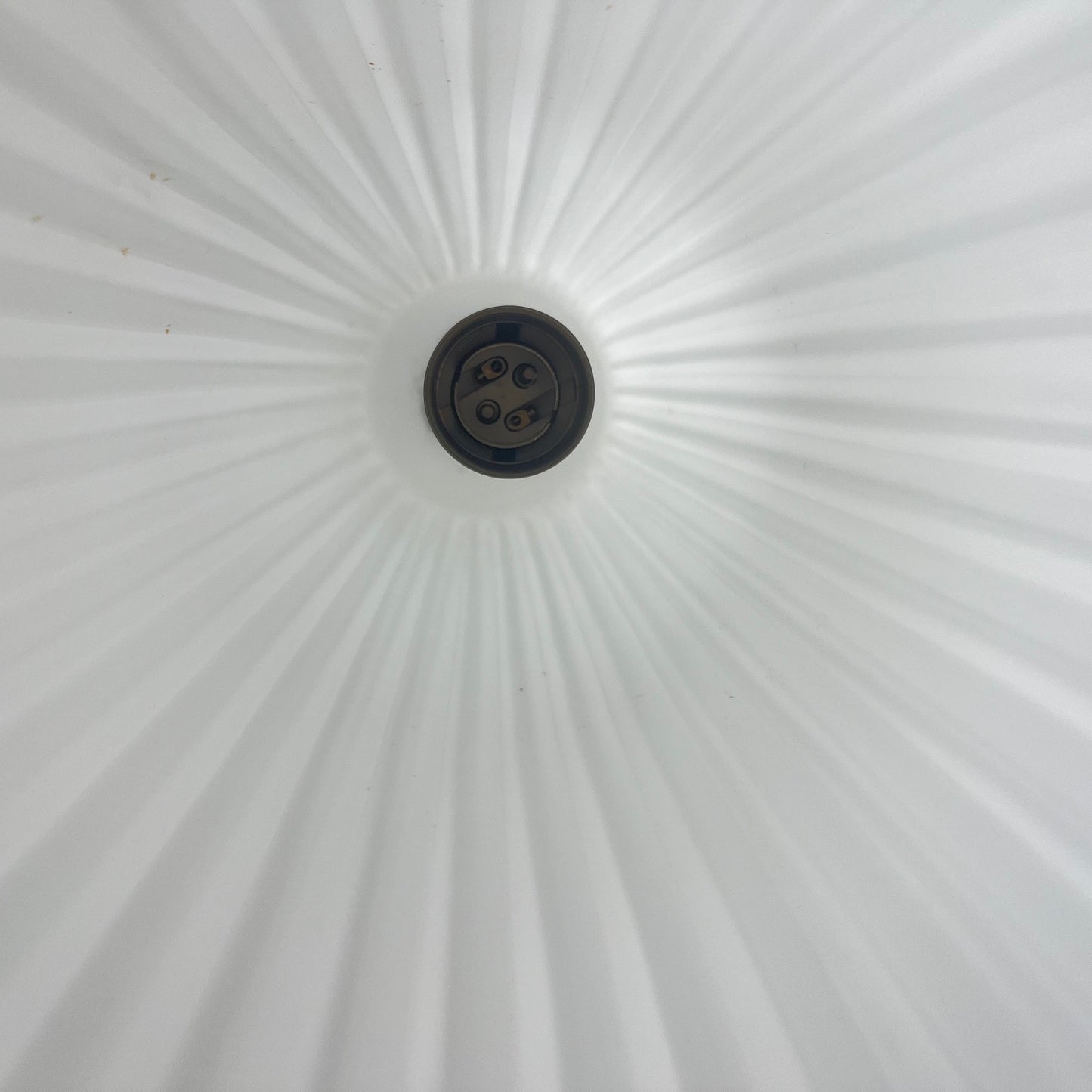 Vintage MCM glass and metal rod pendant light