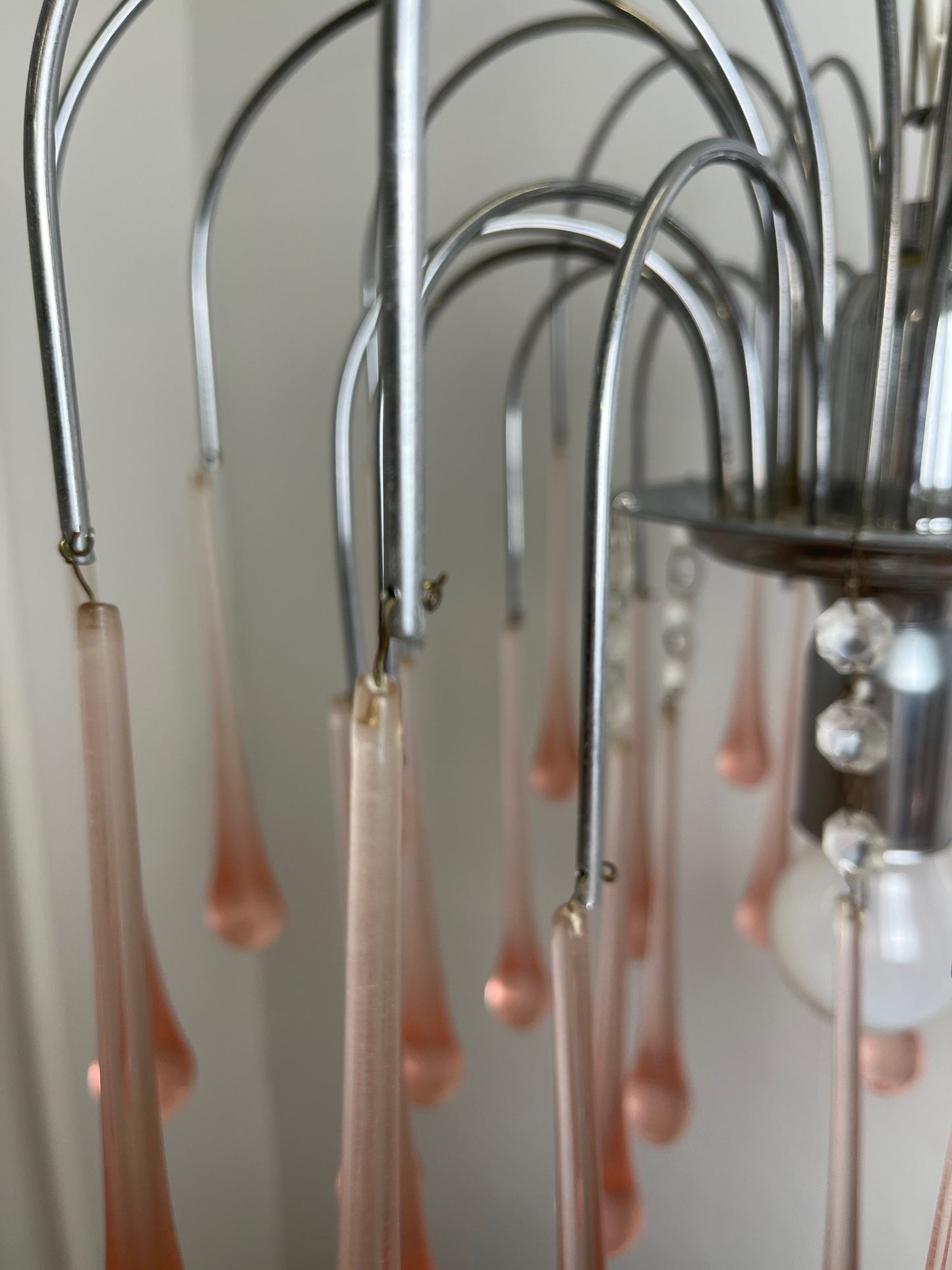 Lustre vintage en verre soufflé de Murano – Italie, années 1970