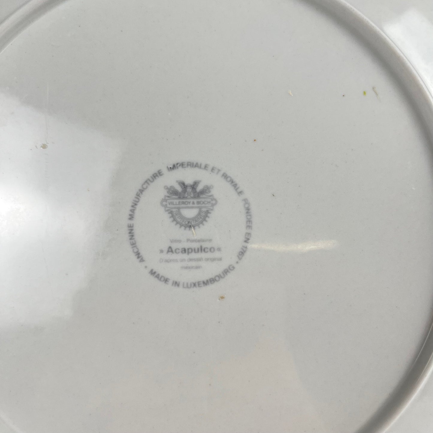 Set de 4 assiettes plates Villeroy & Boch "Acapulco" , 1960, 2nd choix