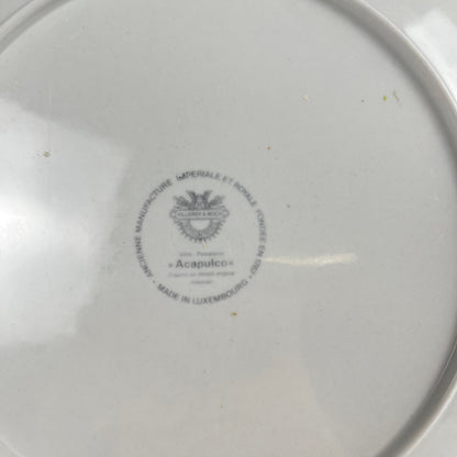 Set de 4 assiettes plates Villeroy & Boch "Acapulco" , 1960, 2nd choix