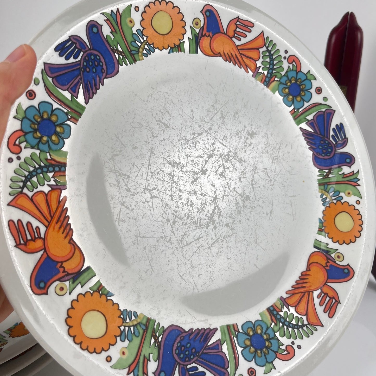 Set de 4 assiettes plates Villeroy & Boch "Acapulco" , 1960, 2nd choix