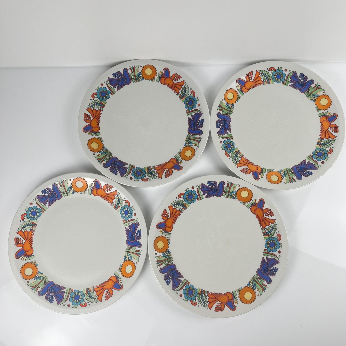 Set de 4 assiettes plates Villeroy & Boch "Acapulco" , 1960, 2nd choix