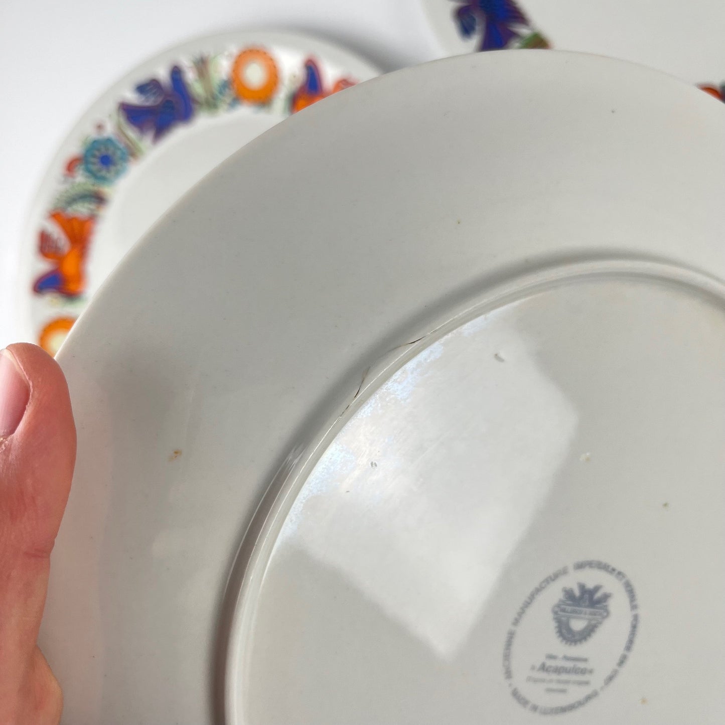 Set de 4 assiettes plates Villeroy & Boch "Acapulco" , 1960, 2nd choix