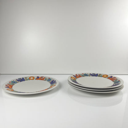 Set de 4 assiettes plates Villeroy & Boch "Acapulco" , 1960, 2nd choix