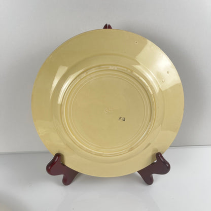 Duo d'assiettes à dessert Art Deco Badonviller, 1920/1930