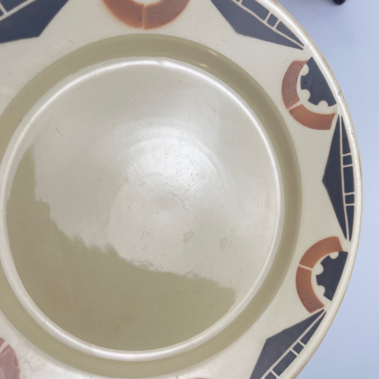 Duo d'assiettes à dessert Art Deco Badonviller, 1920/1930