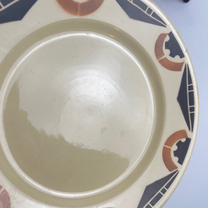 Duo d'assiettes à dessert Art Deco Badonviller, 1920/1930