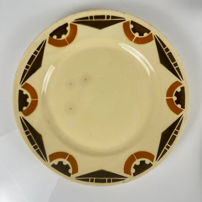 Duo d'assiettes à dessert Art Deco Badonviller, 1920/1930