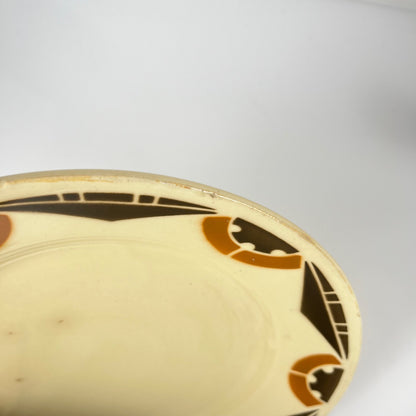 Duo d'assiettes à dessert Art Deco Badonviller, 1920/1930
