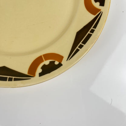 Duo d'assiettes à dessert Art Deco Badonviller, 1920/1930