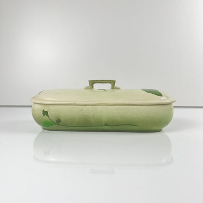 Sarreguemines toilet / soap box, Art Nouveau style, late 19th-early 20th century