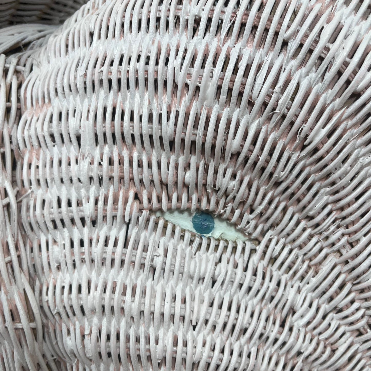 Table d’appoint vintage en rotin en forme d'éléphant, att. à Vivai del Sud, italie, 1960 - 1970