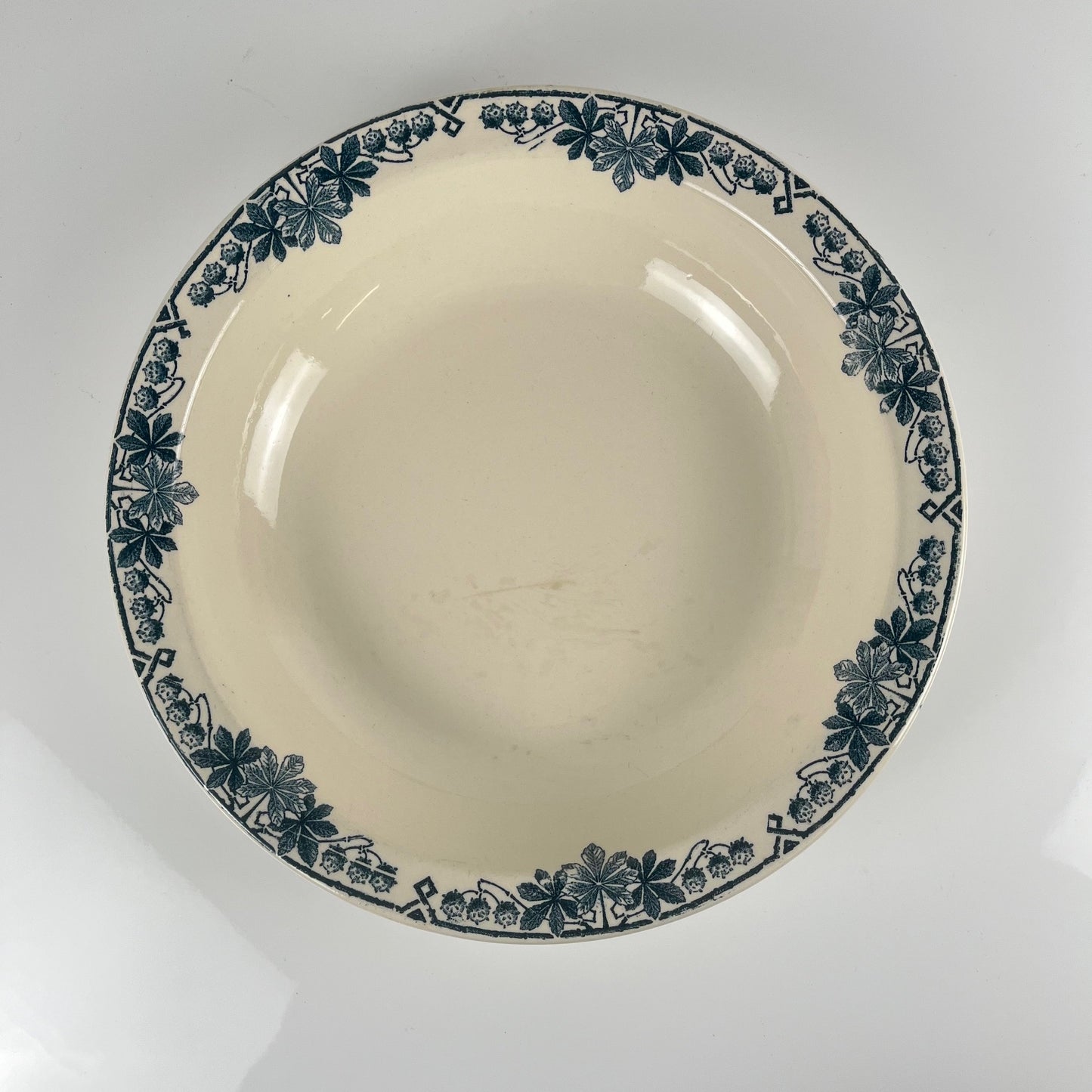 Low bowl, "Tunis" pattern, by Longwy, late 19th c.