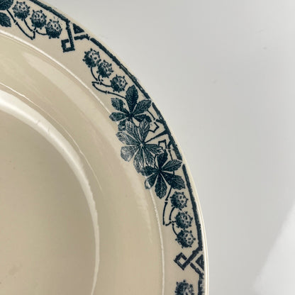 Low bowl, "Tunis" pattern, by Longwy, late 19th c.