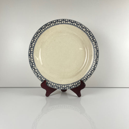 Plat rond terre de fer  Salins , fin XIXe s.- début XXe s.