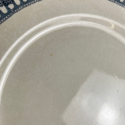 Plat rond terre de fer  Salins , fin XIXe s.- début XXe s.