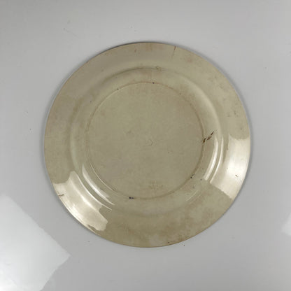 Plat rond terre de fer  Salins , fin XIXe s.- début XXe s.