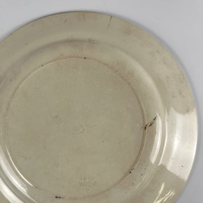 Plat rond terre de fer  Salins , fin XIXe s.- début XXe s.
