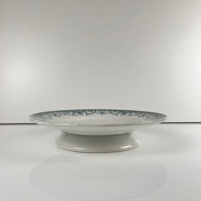 Cake stand, ironstone, "Wilbur" pattern, Moulins des Loups, late 19th - early 20th century.
