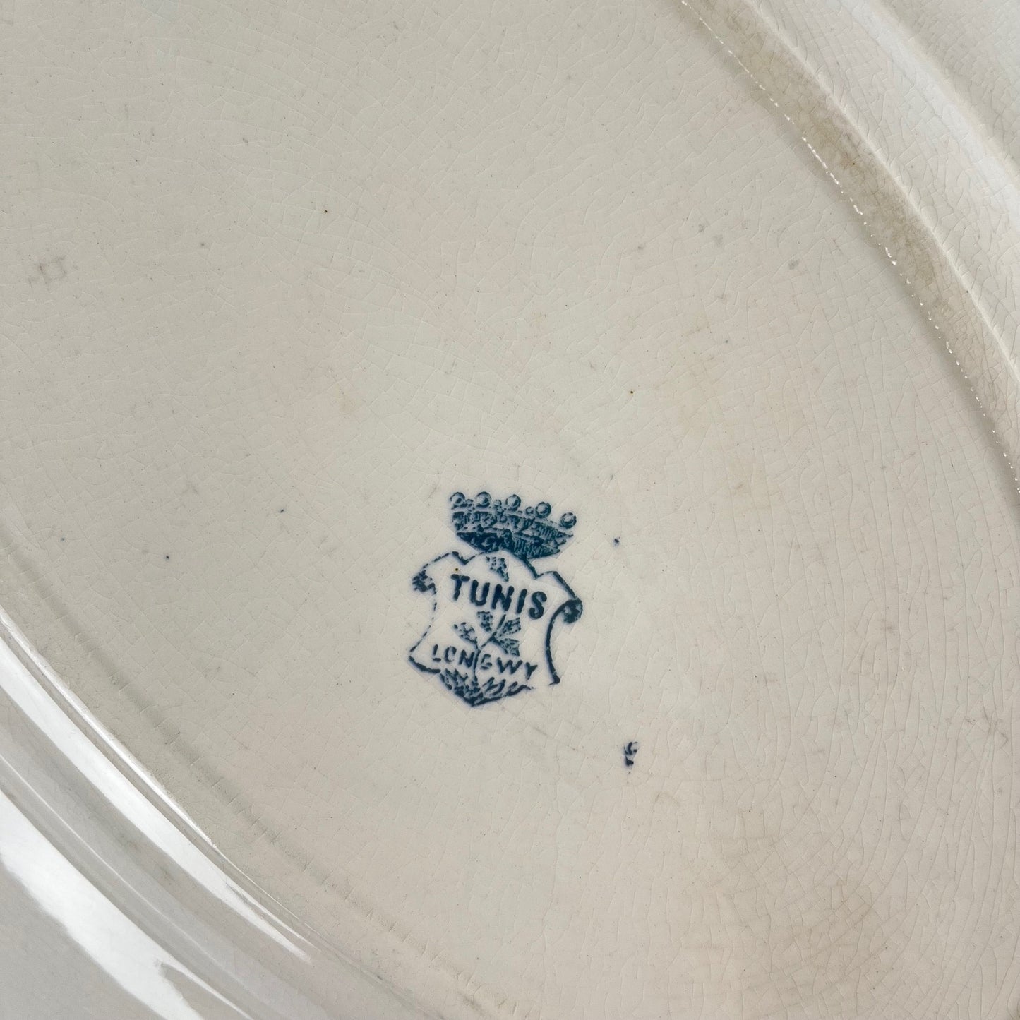 "Tunis" oval dish by Longwy, late 19th century.