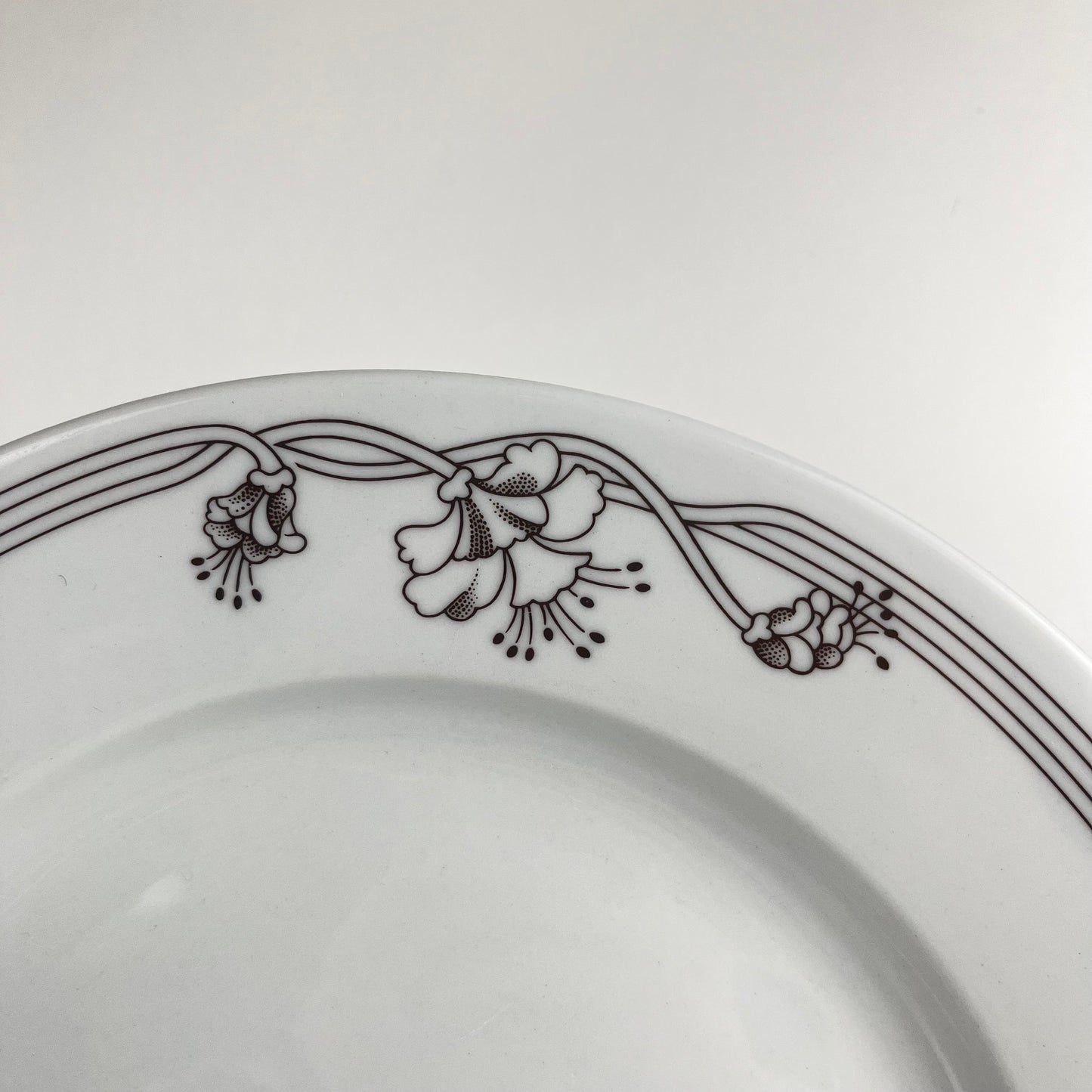 Set of 6 "Elysa" dinner plates, Sarreguemines, 1980s/90s