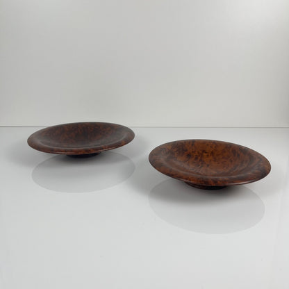 Duo de vide poche en Loupe de Thuya, 1960-70