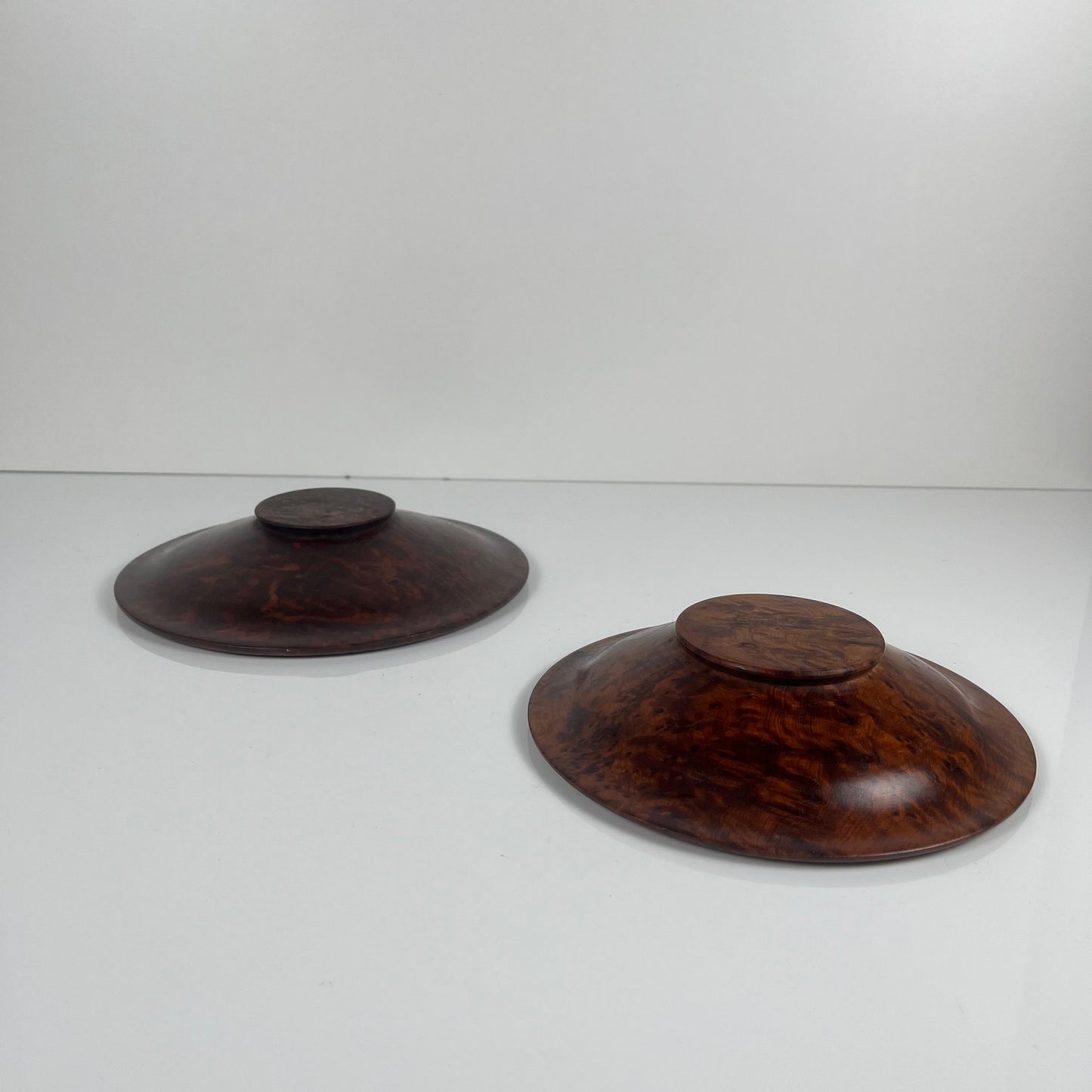 Duo de vide poche en Loupe de Thuya, 1960-70