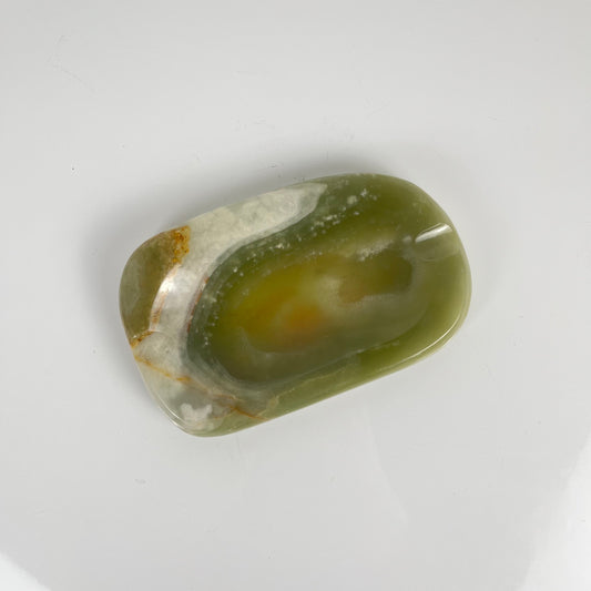 Cendrier - vide poche en onyx vert vintage années 70 –  pierre naturelle