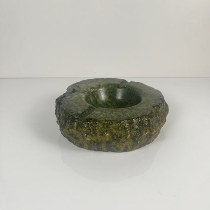 Imposant cendrier en albâtre vert, Italie, 1970