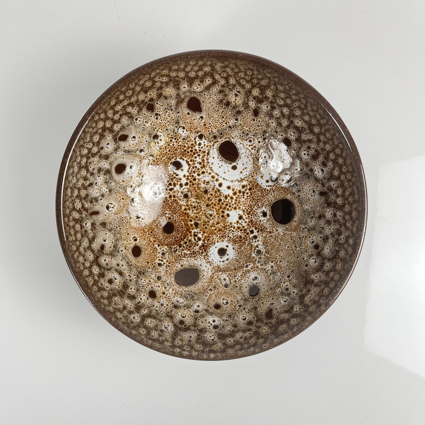 Set of 6 glazed ceramic bowls, Japandi style