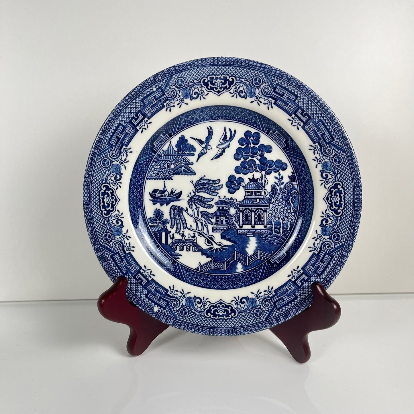 Set of 10 dessert plates, Asian motif Churchill, England 1970