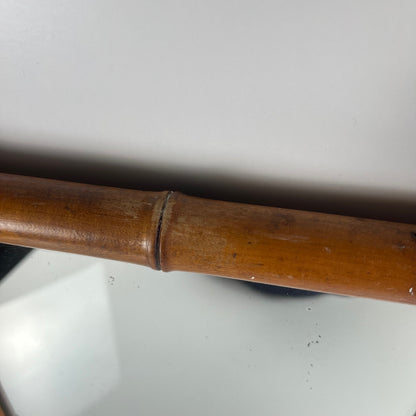 Miroir en bois tourné style bambou, vers 1900-1930