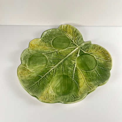 Melon service in majolica for 4 people, 20th century