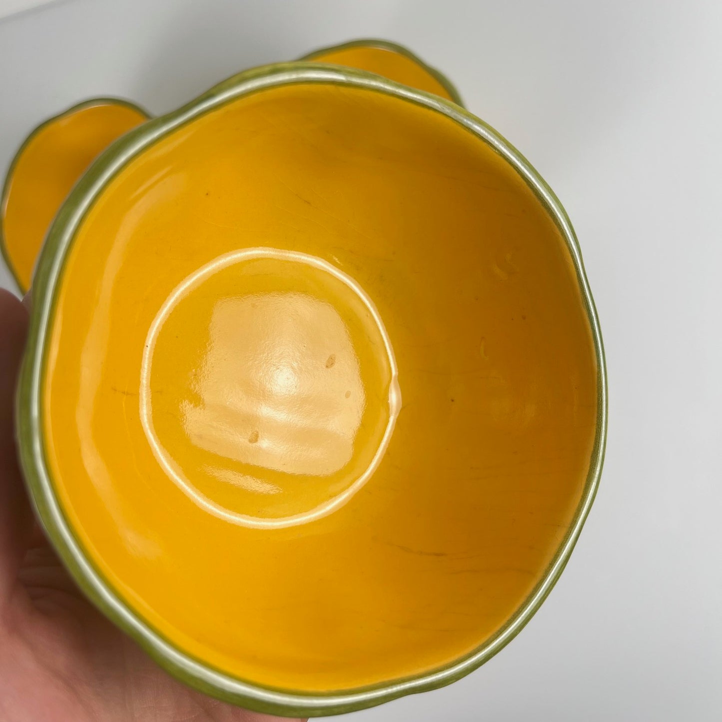 Melon service in majolica for 4 people, 20th century