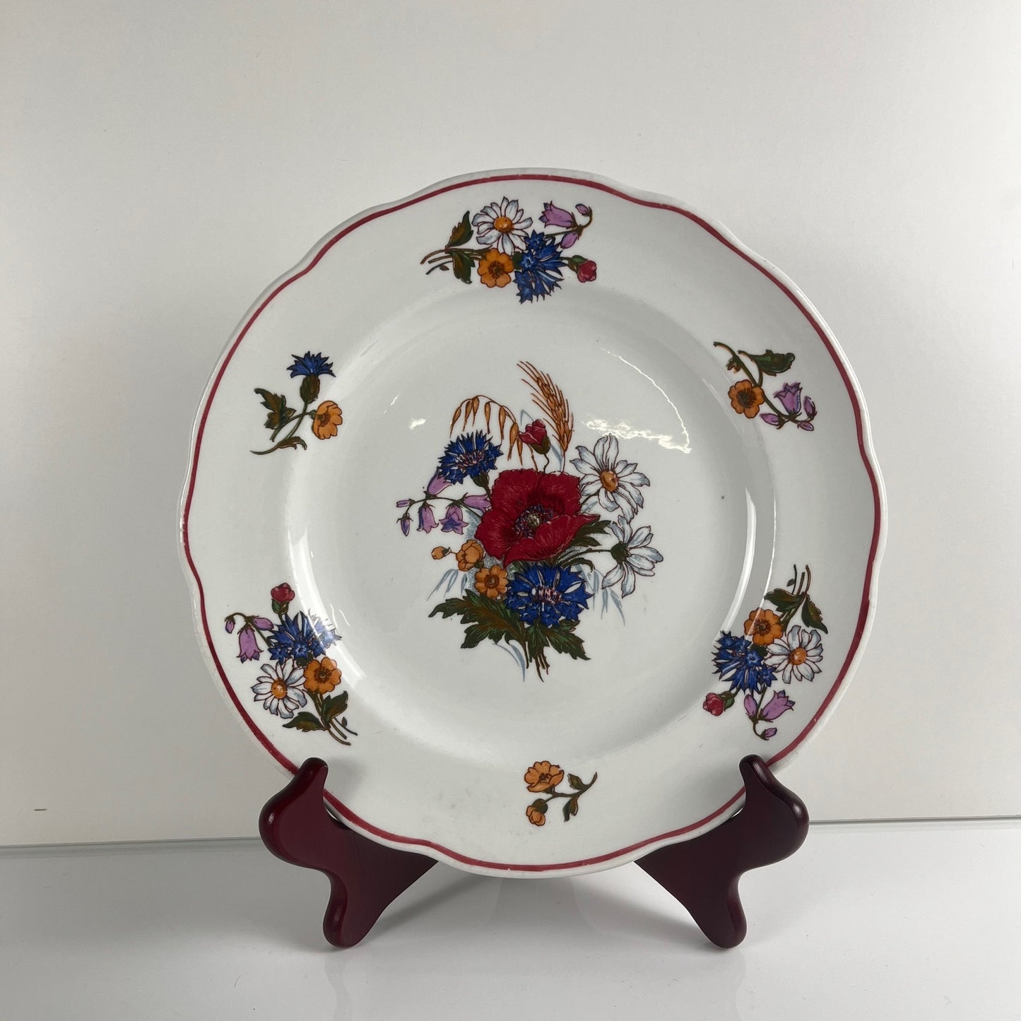 Set of 6 "Agreste" dinner plates, Sarreguemines, late 20th century